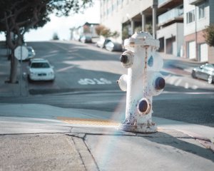 Hydrant and lens rainbow