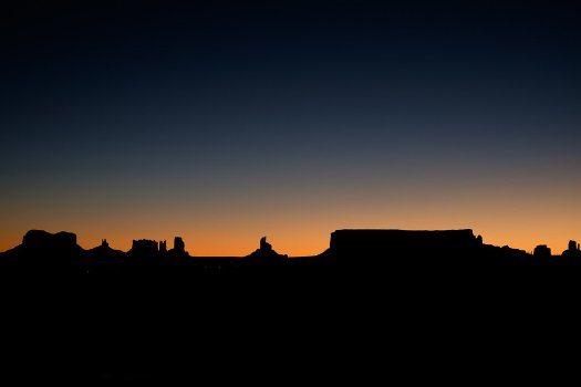 Sunrise at Monument Valley/
