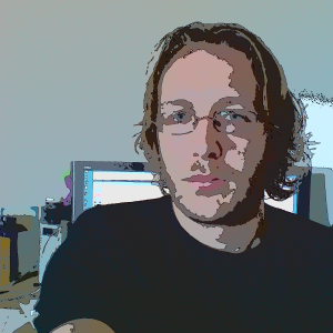 A "cartoon" style rendering selfie